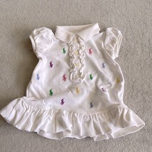 Ralph Lauren 3 Month Baby Girl puff sleeve shirt